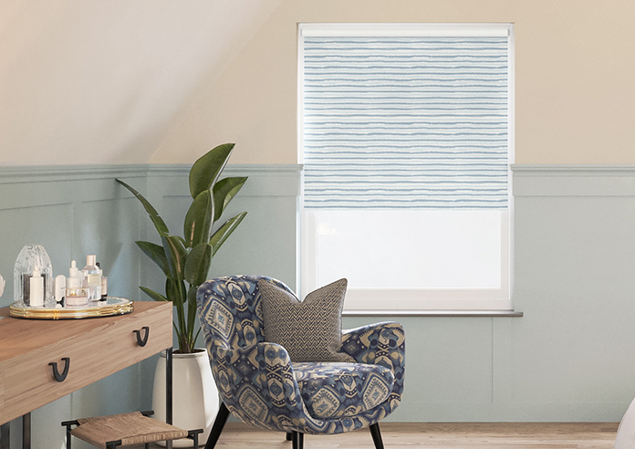 Ombre Stripes, Sky - Twist&Fit Roller Blind - Image 3